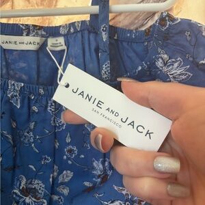 Janie and Jack Indigo Floral Top